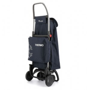 Carro de la compra Rolser I-Max Thermo Zen 4 ruedas 2 giratorias plegable, ref. IMX354-1001, termo 4 litros, carro 43 litros, azul marino