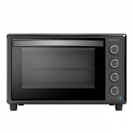 Horno de sobremesa compacto Cecotec Bake&Toast 6090 Black Gyro, 60 litros, 12 funciones, 2200W, rustidor giratorio, ref. 03822, negro