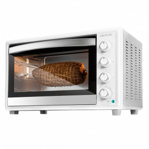 Horno de sobremesa compacto Cecotec Bake&Toast 4600 White Gyro, 46 litros, 12 funciones, 2000W, rustidor giratorio, ref. 03815, blanco