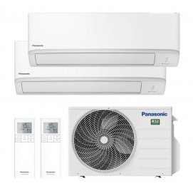 Panasonic – Aire acondicionado Multisplit 2×1 Panasonic con 2.150 frig/h + 3.010 frig/h – KIT-2TZ2535-ZKE.