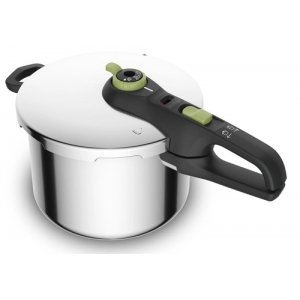 Olla a presión rápida Tefal P25807, SECURE TR, 6 litros, verde