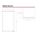 Frigorífico combi Teka NFL 342 EU WHITE, 188 x 59.5 x 63.5 cm, No Frost, clase E, 235 kWh/año, 41dB, 325 litros, ref. 113420001, blanco - imagen 4