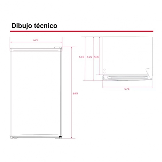 Frigorífico combi Teka NFL 342 EU WHITE, 188 x 59.5 x 63.5 cm, No Frost, clase E, 235 kWh/año, 41dB, 325 litros, ref. 113420001, blanco - imagen 4
