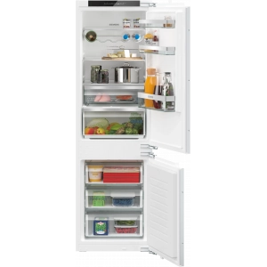 Frigorífico combi integrable Siemens KI86NHFE0, 177.2 x 54.1 x 54.8 cm, No Frost, clase E, 234 kWh/año, 35 dB, 260 litros, hyperFresh, Blanco