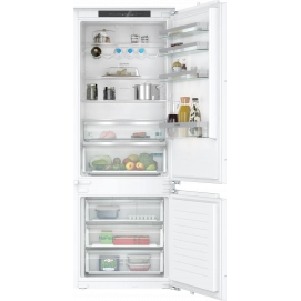 Frigorífico combi integrable Siemens KB96NVFE0, 193.5 x 70.8 x 54.8 cm, No Frost, clase E, 256 kWh/año, 34dB, 383 litros, blanco