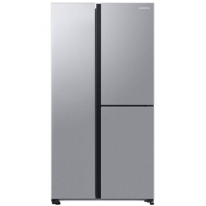 Frigorífico americano Side by Side Samsung RH69DG895ESLEF, 178 x 91.2 x 71.6 cm, 3 puertas, No Frost, clase E, 350 kWh año, 36dB, 645 litros, dispensador agua y hielo, Inverter, Beverage Center, inox