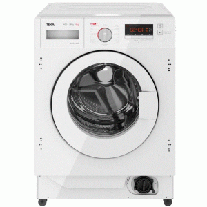 Lavadora - secadora integrable Teka LSI6 1480, 8kg lavado, 6kg secado, 1400rpm, Display, bloqueo infantil,  ref:114030005, clase E blanco