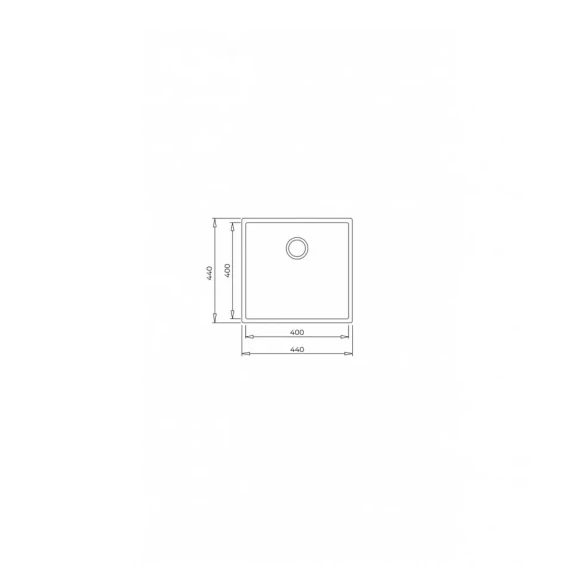 Fregadero Teka SQUARE 40.40 TG blanco ART. 115230029 - imagen 3
