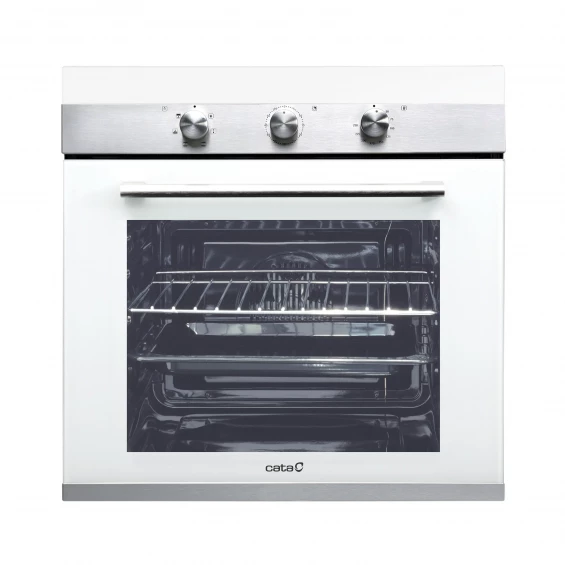 Horno multifunción Cata CM 760 AS WH, 59.5 x 59.5 cm, fondo reducido 48 cm, 50 litros, 6 programas, clase A, blanco