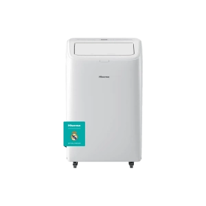 Aire acondicionado portátil Hisense APH12QC, 3010 frigorías, 2580 calorías, clase A, 52, 53 y 54dB, 3 velocidades, kit incluido, blanco
