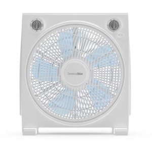 Ventilador de suelo BOX Universal Blue ASTUN 7045W, 45W, 5 aspas, 30 cm