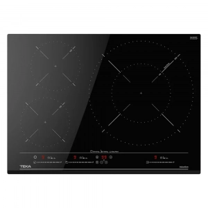 Placa de inducción Teka IZC 53320 MSP, 3 zonas, zona gigante 32 cm, 6800W, ref. 112510028, cristal negro