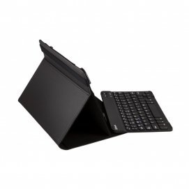 Funda y teclado universal Silver HT Bluetooth, para tablets de 9 pulgadas a 11 pulgadas, negro – imagen 4