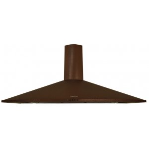 Campana decorativa de pared piramidal Mepamsa TENDER H 90 COBRE V2, 90 cm, 620 m3/h, clase B, 3 velocidades, 64dB, filtro aluminio, 2 luces LED, cobre