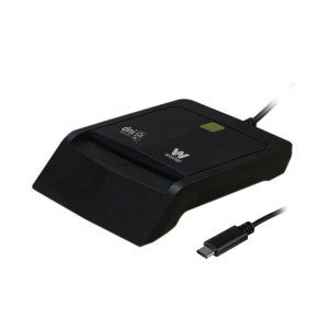 LECTOR DNI WOXTER ELECTRONICO negro USB TIPO C