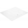 Placa de inducción Beko HII64200FMTW, 4 zonas, FIndyFlex, 7200W, mandos frontales, cristal blanco - imagen 2