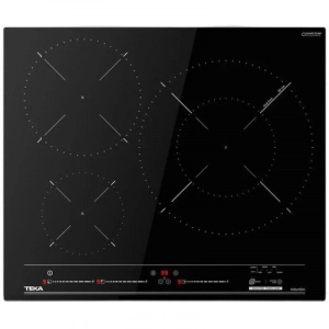 Placa de inducción Teka MestrePaeller IZC 63320 MPS BK, 3 zonas, zona grande 32 cm, función paella, ref. 112510043, cristal negro