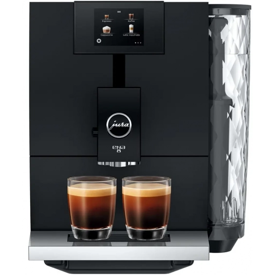 Cafetera Jura ENA 8 FULL Metropolitan Black, superautomática, 1450W, 15 bar, Wifi, molinillo café, ref. 15493, negro
