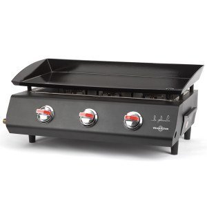 Plancha de asar parrilla a gas butano Vitrokitchen PG330NB con 3 quemadores