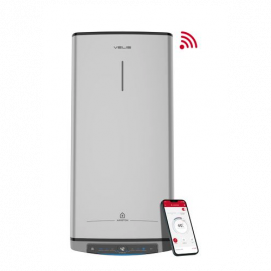 Termo eléctrico Ariston Velis Tech Dry WiFi 80 litros, multiposición, clase B, ref. 3100925, blanco