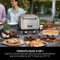 Horno exterior de sobremesa Ninja OO101EU, para pizza, con ahumador WoodFire, 8 funciones, terracota y acero - imagen 3