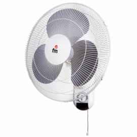 Ventilador FM VM140, instalación mural, con mando a distancia, 45W, blanco
