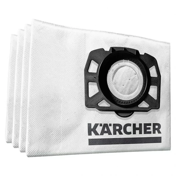 Bolsas para aspirador Karcher KFI-357, WD1/2/W3, 4 unidades Fieltro, ref. 6.959-130
