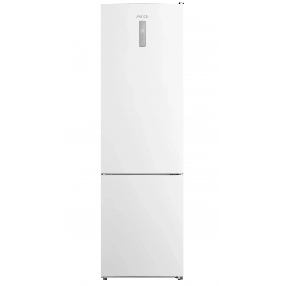 Frigorífico combi Artica AEFC201600EW, 201 x 60 cm, clase E, 231 kWh/año, 42dB, 330 litros, display, reversible, luz LED, blanco