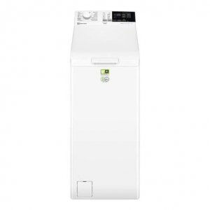 Lavadora carga superior Electrolux EN6T4722NF, 7kg, 1200rpm, ancho 40 cm, Aqua Control, display pequeño, clase A, blanco