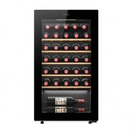 Vinoteca Candy CWC034, DiVino, cámaras de vino, capacidad 34 botellas, clase G, negro