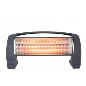 Calefactor infrarrojos Jata JCES2201 3 barras, cuarzo, para suelo, botoneras laterales, gris