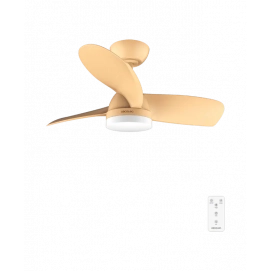 Ventilador de techo Cecotec EnergySilence Aero 3050 Orange, 92 cm, 35W, motor DC, luz LED 36W, 3 aspas, 6 velocidades, ref. 08467, naranja