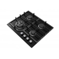 Placa de gas natural y butano Artica ACG60401, 4 zonas, Cristal Gas, hierro forjado, Wok, 7800W, cristal negro - imagen 2