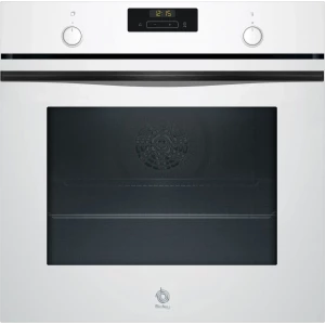 Horno multifunción Balay 3HB5131B3, 60 x 60 cm, hidrólisis, 71 litros, clase A+, raíl telescópico 1 altura, display LED, blanco