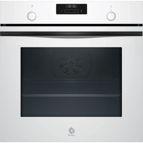 Horno multifunción Balay 3HB5131B3, 60 x 60 cm, hidrólisis, 71 litros, clase A+, raíl telescópico 1 altura, display LED, blanco