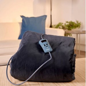 Manta eléctrica Solac Reikiavik CT8608, 180W, 140 x 180 cm, 10 temperaturas, temporizador, bicolor