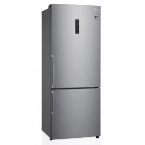 Frigorífico combi LG GBB567PZCMB, 185 x 70.5 x 74 cm, No Frost, 41dB, clase E, 282 kWh año, 462 litros, Door Cooling, Inverter, Fresh Balancer, acero inox antihuellas