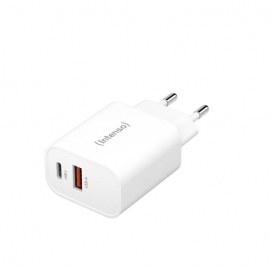 Cargador pared Intenso W30AC, 1 x USB-A, 1 x USB-C