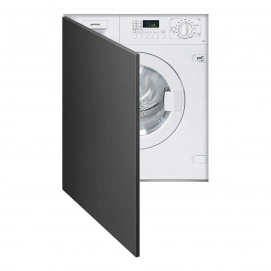 Lavadora integrable Smeg LBI107, 7kg, 1000rpm, clase E, 77 kWh/100 ciclos, 68dB, AquaStop, blanco