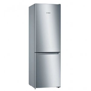 Frigorífico combi Bosch KGN36NLEA, 186 x 60 x 66 cm, No Frost, clase E, 238 kWh año, 39dB, acero mate antihuellas
