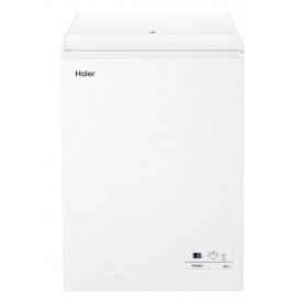 Arcón congelador horizontal Haier HCE100E, 84.5 x 54.5 x 49 cm, clase E, 168 kWh año, 39dB, 97 litros, display, blanco