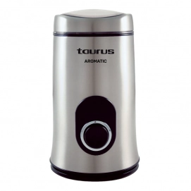 Molinillo de café Taurus Aromatic, 150W, depósito 50 gramos, inox