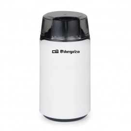 Molinillo de café Orbegozo MO 3200, 200W, tapa transparente, blanco