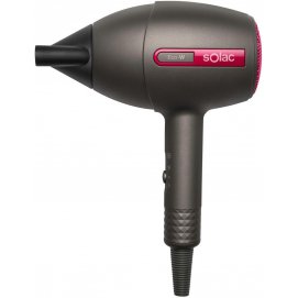 Secador de pelo Solac SH7087, 2000W Eco-W, caudal de aire 90km/h, tecnología iónica, ligero y compacto, 2 velocidades y temperatura
