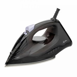 Plancha de vapor Jata JEPL2241, 2200W, cerámica, golpe de vapor 180 gr/min, autolimpieza, negro