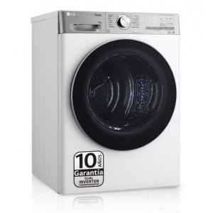 Secadora de condensación con bomba de calor Dual Inverter LG RH10V9AV2WR, 10kg, clase A+++, 210 kWh año, 62dB, 13 programas, display, Wifi, blanco