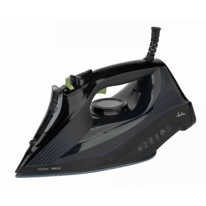 Plancha de vapor Jata JEPL2401, 3000W, suela cerámica, golpe de vapor 220gr/min, negro