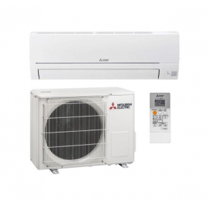 Aire acondicinado split Mitsubishi MSZ-HR35VF, 2924 frigorías, 3096 calorías, clase A++/A+++, Inverter, Gas R32, blanco
