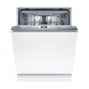 Lavavajillas integrable Bosch SMV4HVX03E, Serie 4, 60 cm, 14 servicios, 3ª bandeja, clase D, 85 kWh año, 46dB, media carga, 6 programas, AquaStop, blanco