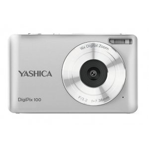 Cámara digital compacta Yashica DigiPix 100 YAS-DG100P-SV, 10MP, zoom 16x, plata